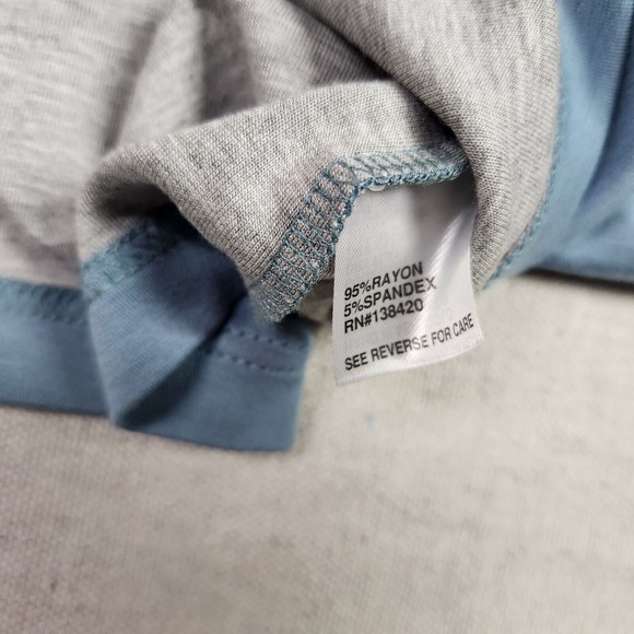 etcetera Top Womens XS Blue Kimono Sleeve Oversized Shirt Rayon Blend - Picture 11 of 14